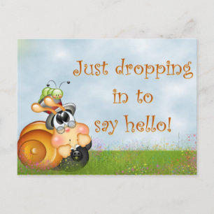 Niedliche Snackkarte Postkarte