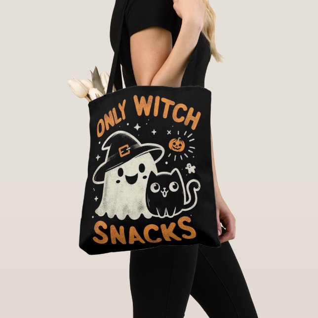 Niedliche Snacks Tote Tasche probieren oder behand (Von Nahem)