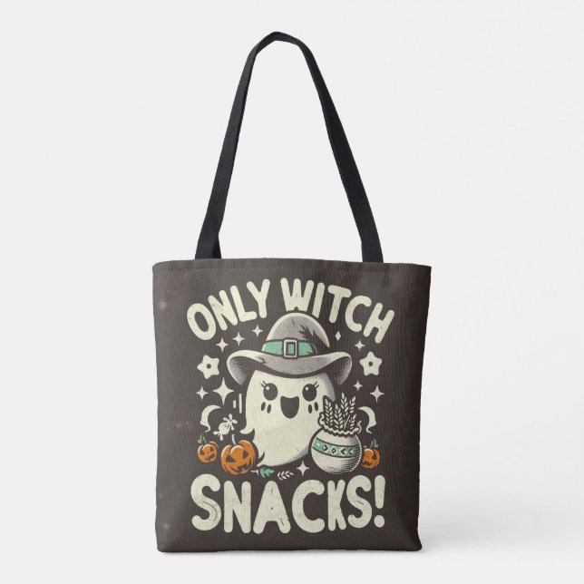 Niedliche Snacks Tote Tasche probieren oder behand (Rückseite)