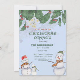 Niedliche Snowmen - Weihnachten Einladung