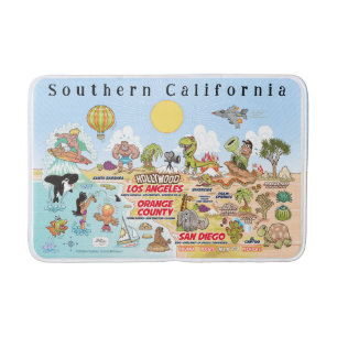 Niedliche SoCal-Badematte Badematte
