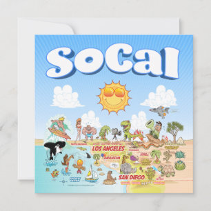 Niedliche SoCal-Blank Einladung