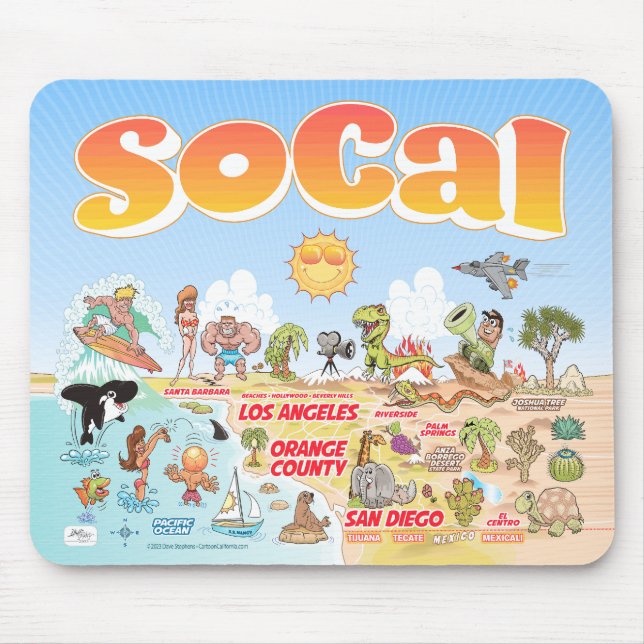 Niedliche SoCal-Maus-Pad Mousepad (Vorne)