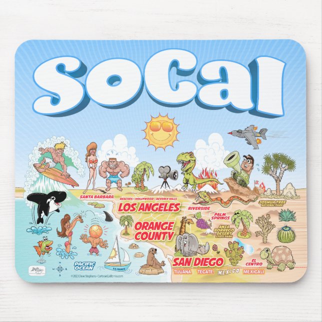 Niedliche SoCal-Maus-Pad Mousepad (Vorne)
