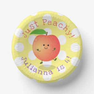 Niedliche  Sommer Cartoon Illustration Pappteller