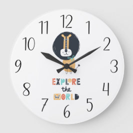 Niedliche Sondierungsleuchte Große Wanduhr