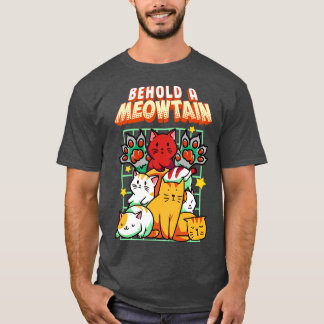 Niedliche Sonne Beha Meowtain Cat Berg Kitty T-Shirt