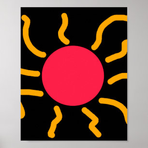 Niedliche Sonne Poster