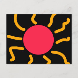 Niedliche Sonne Postkarte