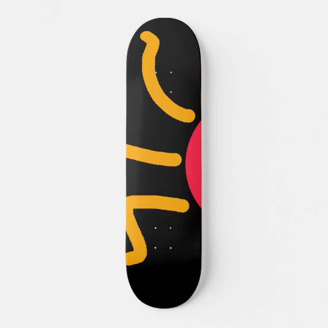 Niedliche Sonne Skateboard (Vorderseite)