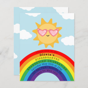 Niedliche Sonne und Regenbogen Haushalt Kinder Abs