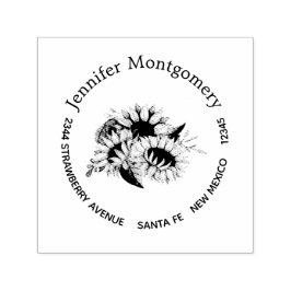 Niedliche Sonnenblume Bouquet Fresh & Summery Permastempel