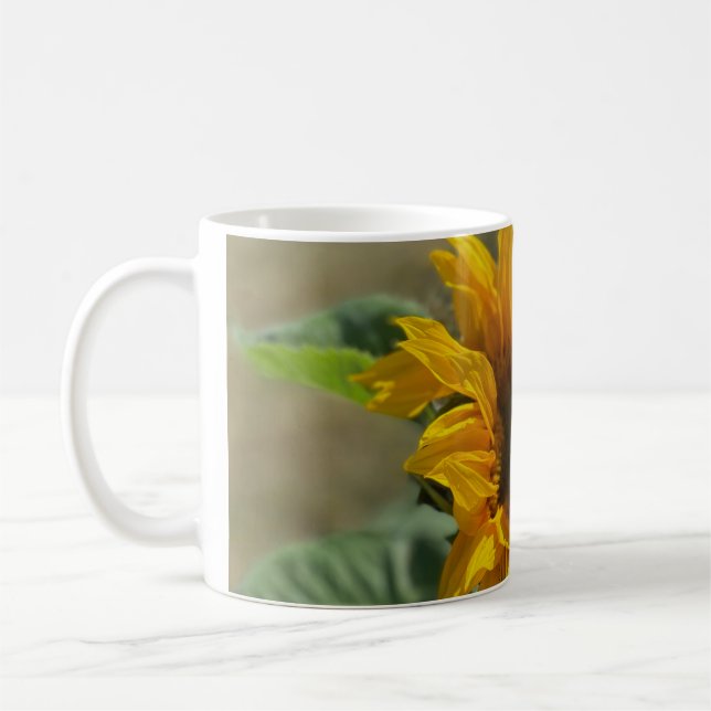 Niedliche Sonnenblume Kaffeetasse (Links)