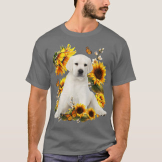 Niedliche Sonnenblume Labrador Hund Vater Mama Vat T-Shirt
