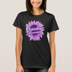 Niedliche Sonnenblume Lila Band Opioid-Überdosis b T-Shirt