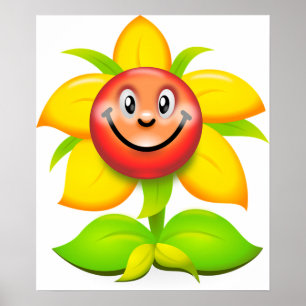 Niedliche Sonnenblume Poster