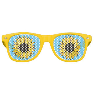Niedliche Sonnenblumen Augen Gelbe Blume Kinderrüc Partybrille