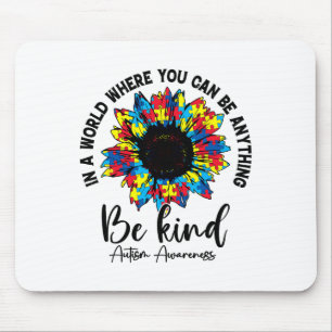 Niedliche Sonnenblumen Autismus Mama Frauen Autism Mousepad