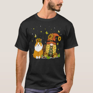 Niedliche Sonnenblumen mit norwegischer Waldkatze T-Shirt