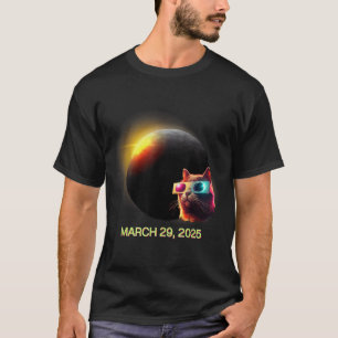 Niedliche Sonnenfinsternis-Katze Sonnenfinsternis T-Shirt