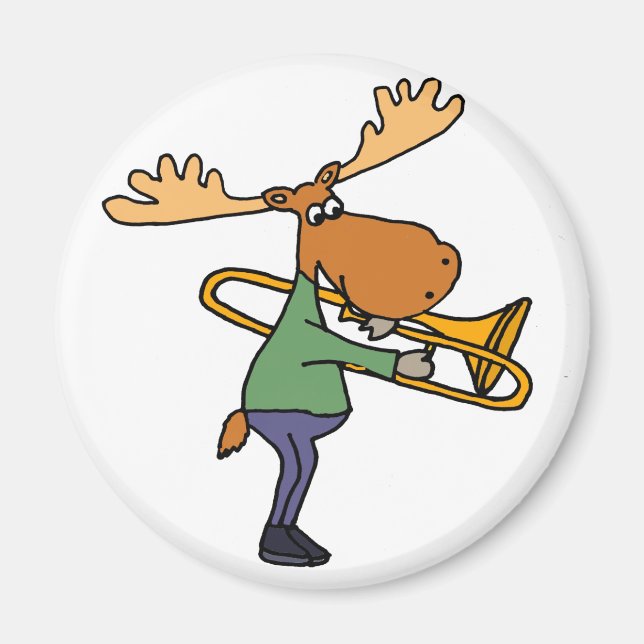 Niedliche Sonnenmaus Trombone Art Magnet (Vorne)