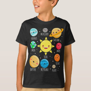 Niedliche Sonnensysteme Planets, Funny Galaxy T-Sh T-Shirt