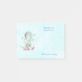 Niedliche Sonnenterrasse in einem Heißluftballon B Post-it Klebezettel