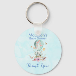 Niedliche Sonnenterrasse in einem Heißluftballon B Schlüsselanhänger