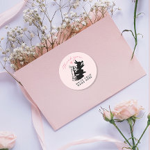 Niedliche sonnige Liebe Pastellrosa mit schwarzem