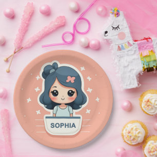 Niedliche Sophia-Papierplatte Pappteller