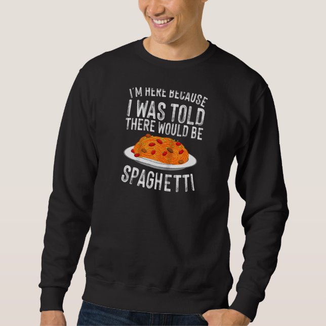 Niedliche Spaghetti Frauen Spaghetti Pasta Ragla Sweatshirt (Vorderseite)