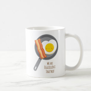 Niedliche Speck und Ei Eggcellent Tasse