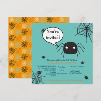 Niedliche Spinne Geburtstag/Halloween-Kind
