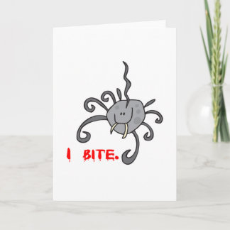 niedliche Spinne Karte