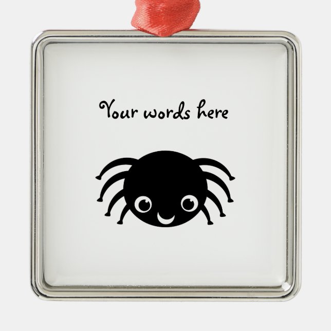 Niedliche Spinne Ornament Aus Metall (Vorne)