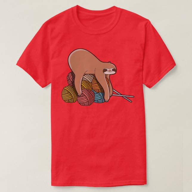 Niedliche Spinngarnspinnwolle T-Shirt (Design vorne)