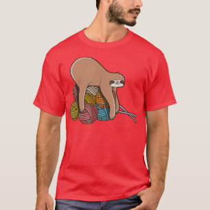 Niedliche Spinngarnspinnwolle T-Shirt