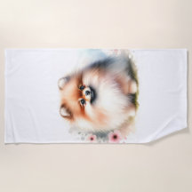 Niedliche Spitz-Aquarelldarstellung