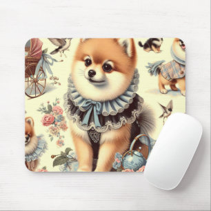 Niedliche Spitz-Malerei Mousepad