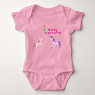 Niedliche "Spoiled Princess" Baby Girl Bodysuit -  Strampler