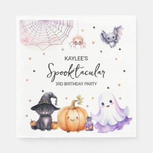 Niedliche Spooktacular Geburtstagsparty Serviette