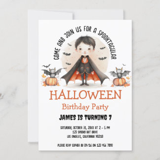 Niedliche Spooktacular Kinder Halloween Junge Gebu Einladung