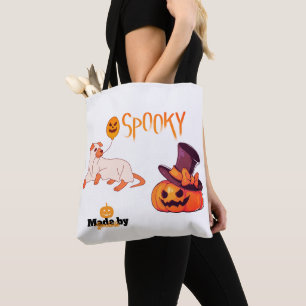 Niedliche Spooky Dog Ghost & Pumpkin Halloween Des