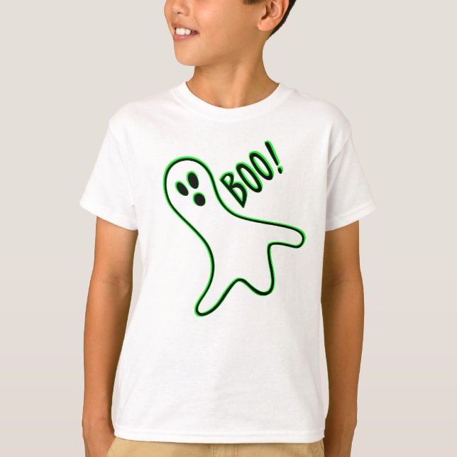 Niedliche Spooky Ghost Boys Halloween Trick oder T T-Shirt (Vorderseite)