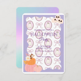Niedliche Spooky Halloween-Party Einladung