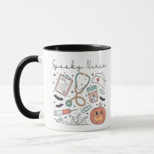 Niedliche Spooky Nurse Halloween-Tasse Tasse