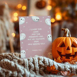 Niedliche Spooky One Halloween Dankeschön Karte