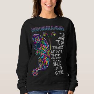 Niedliche Sprachpathologie Butterfly SLP Hippi Sweatshirt