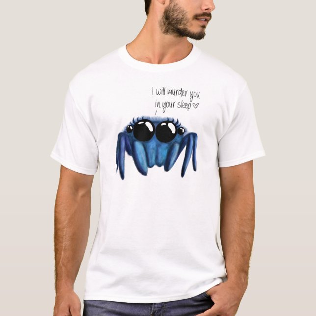 niedliche springende Spinne T-Shirt (Vorderseite)