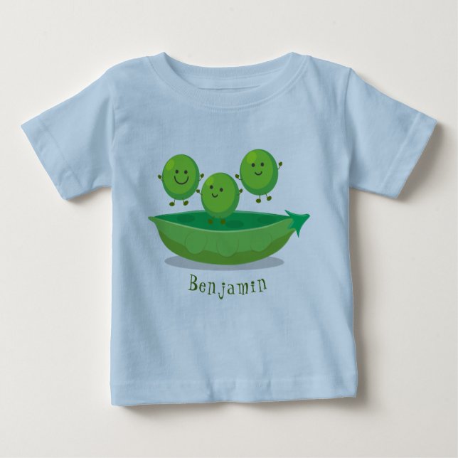 Niedliche Springererbsen in der Darstellung des Ca Baby T-shirt (Vorderseite)